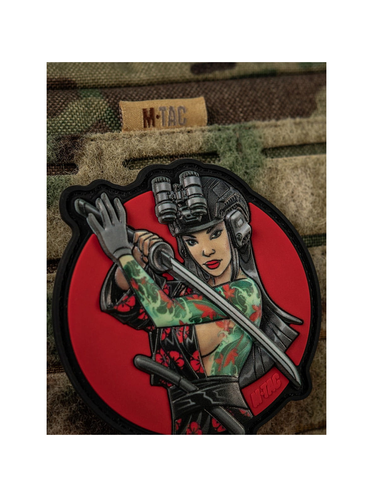 M-TAC Naszywka 3D Tactical Girl No.3 Yakuza Turkusowa PVC