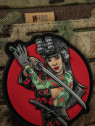 M-TAC Naszywka 3D Tactical Girl No.3 Yakuza Turkusowa PVC