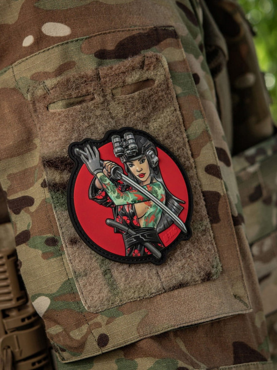 M-TAC Naszywka 3D Tactical Girl No.3 Yakuza Turkusowa PVC