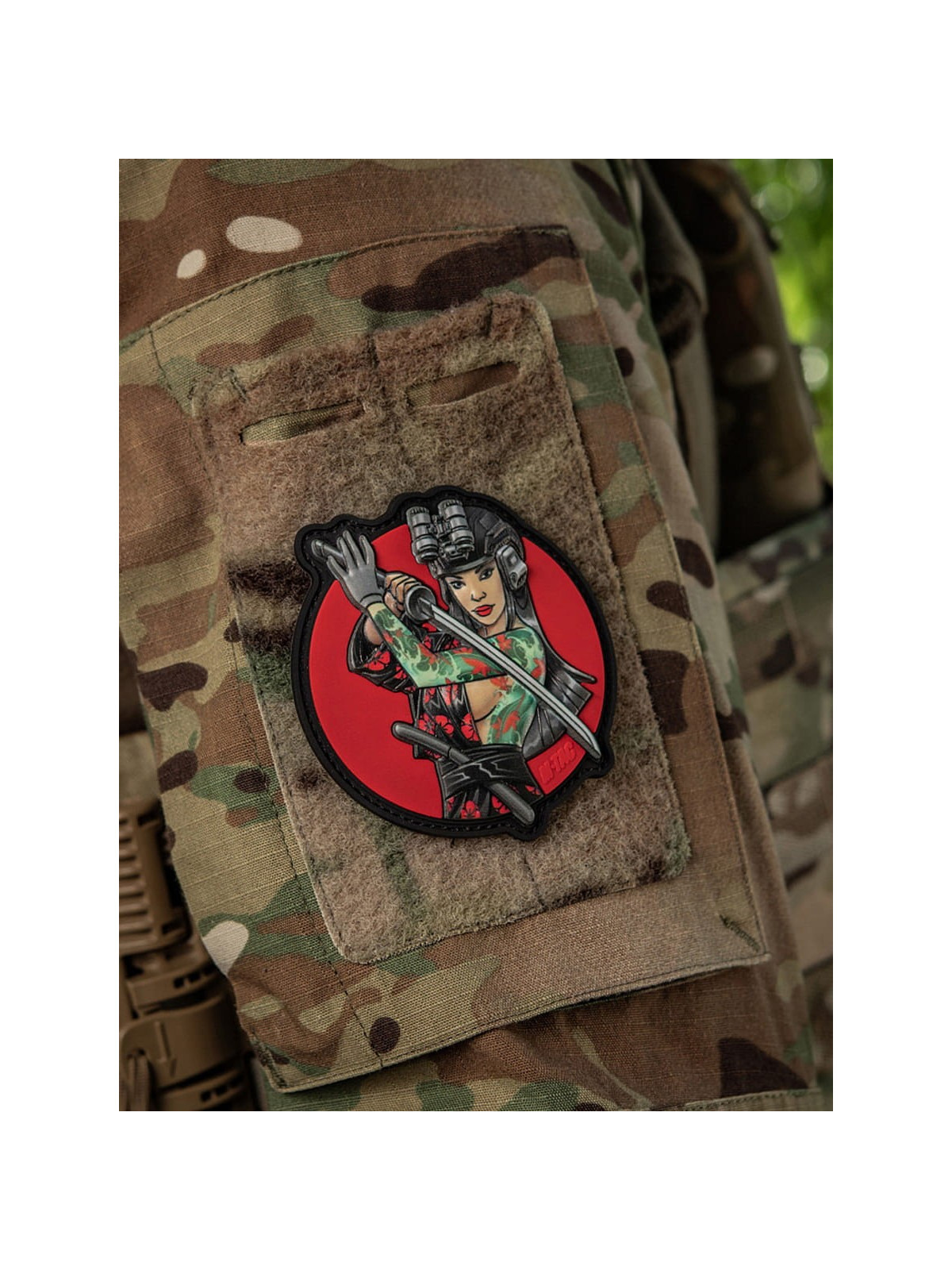 M-TAC Naszywka 3D Tactical Girl No.3 Yakuza Turkusowa PVC