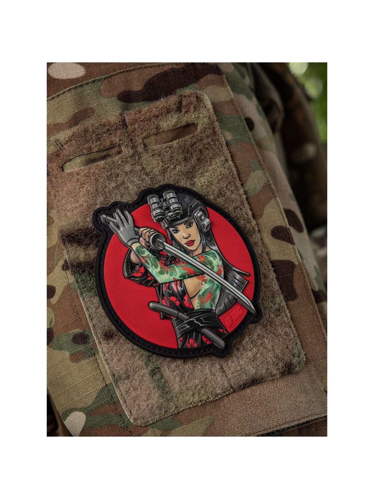 M-TAC Naszywka 3D Tactical Girl No.3 Yakuza Turkusowa PVC