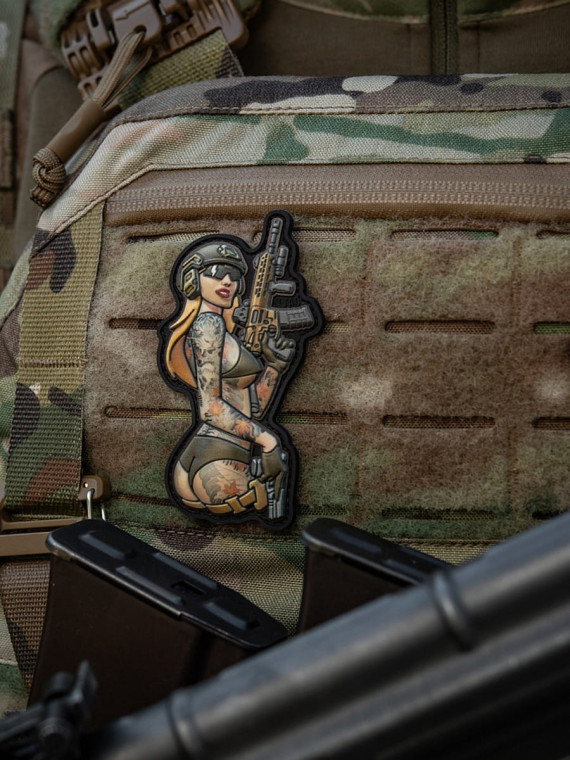 M-TAC Naszywka 3D Tactical Girl No.4 PVC 8,5 x 4,5 cm Tatoo Yakuza