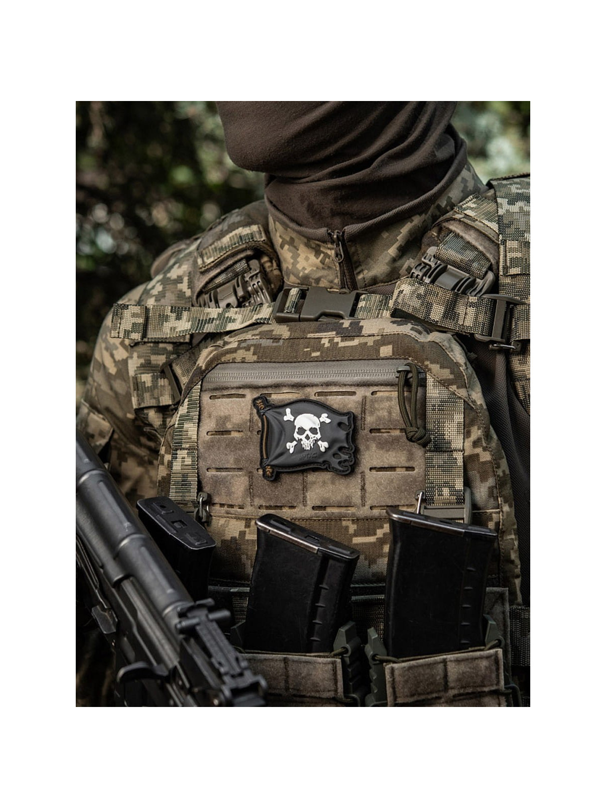 M-TAC Naszywka 3D Jolly Roger PVC Czarna