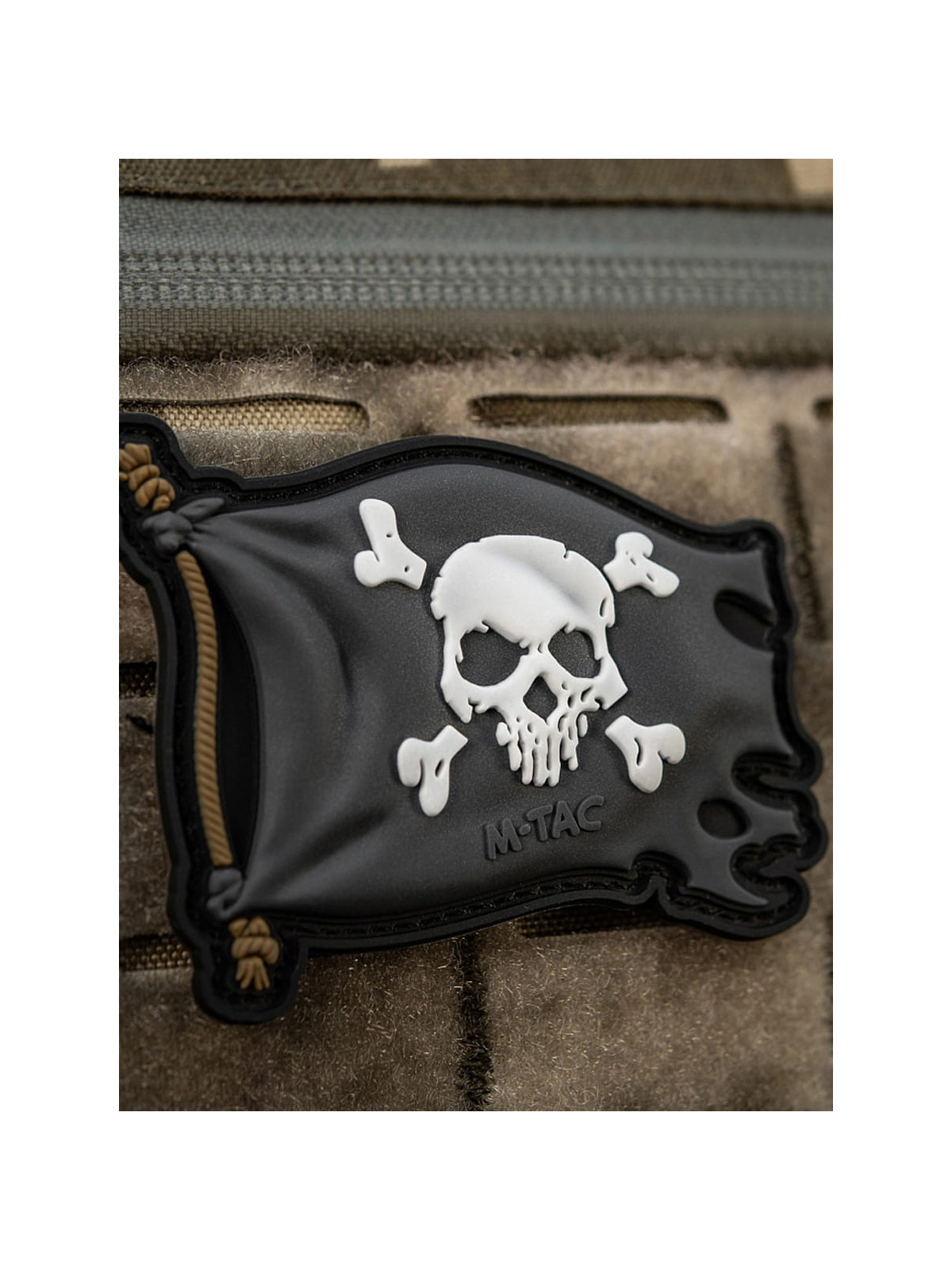 M-TAC Naszywka 3D Jolly Roger PVC Czarna