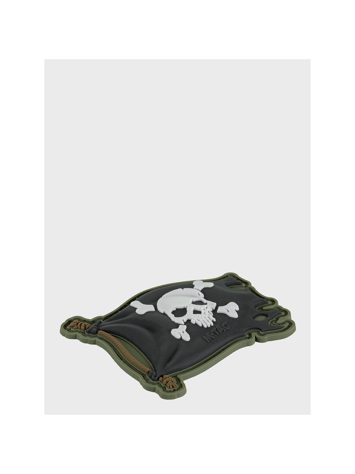 M-TAC Naszywka 3D Jolly Roger PVC Oliwkowo-czarna