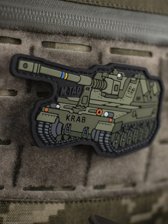 M-TAC Naszywka 3D Krab PVC 9x5 cm Oliwkowa