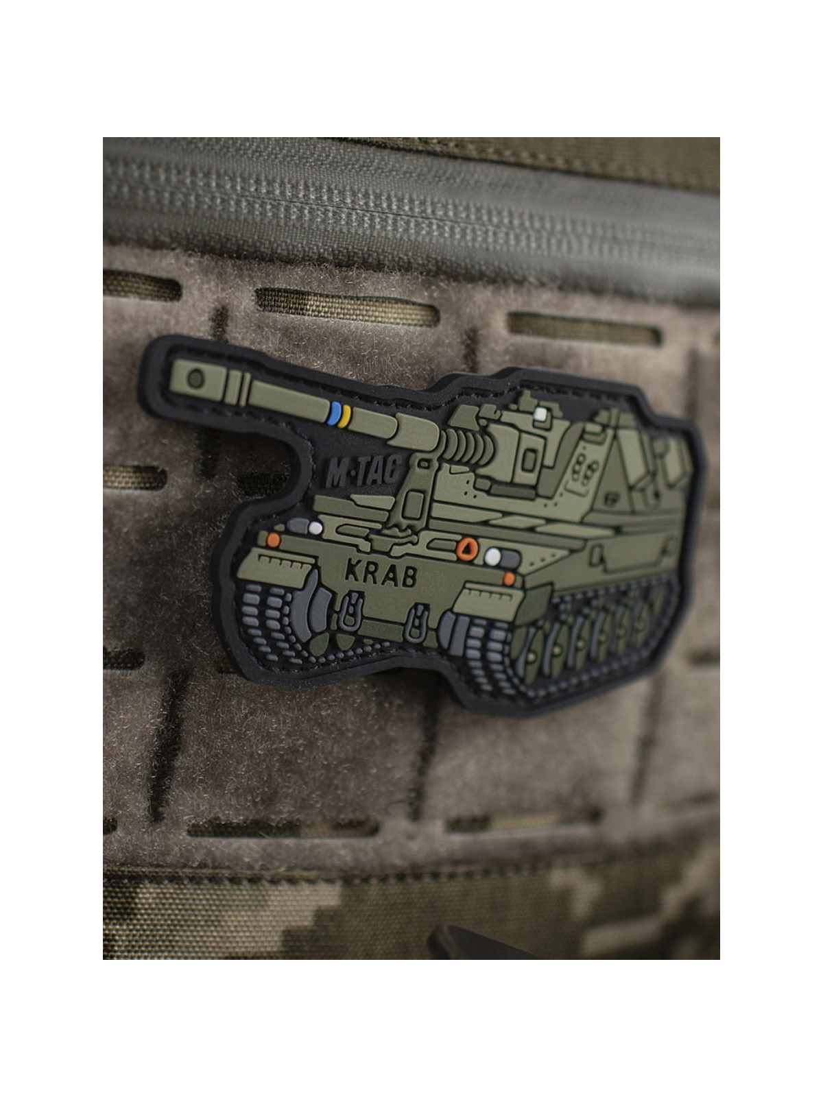 M-TAC Naszywka 3D Krab PVC 9x5 cm Oliwkowa