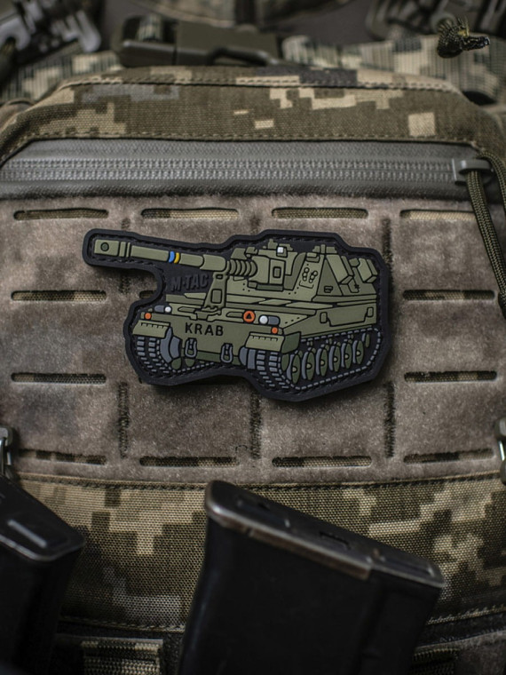 M-TAC Naszywka 3D Krab PVC 9x5 cm Oliwkowa