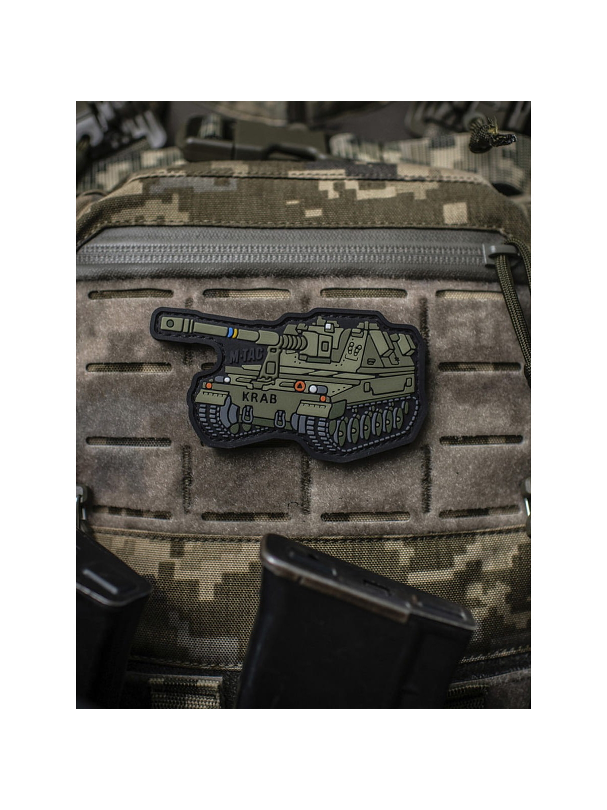 M-TAC Naszywka 3D Krab PVC 9x5 cm Oliwkowa