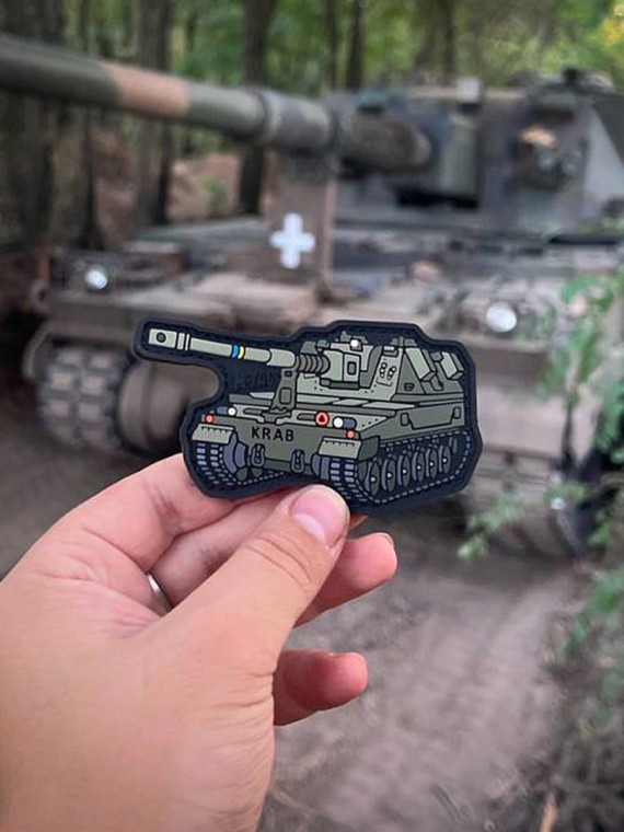 M-TAC Naszywka 3D Krab PVC 9x5 cm Oliwkowa