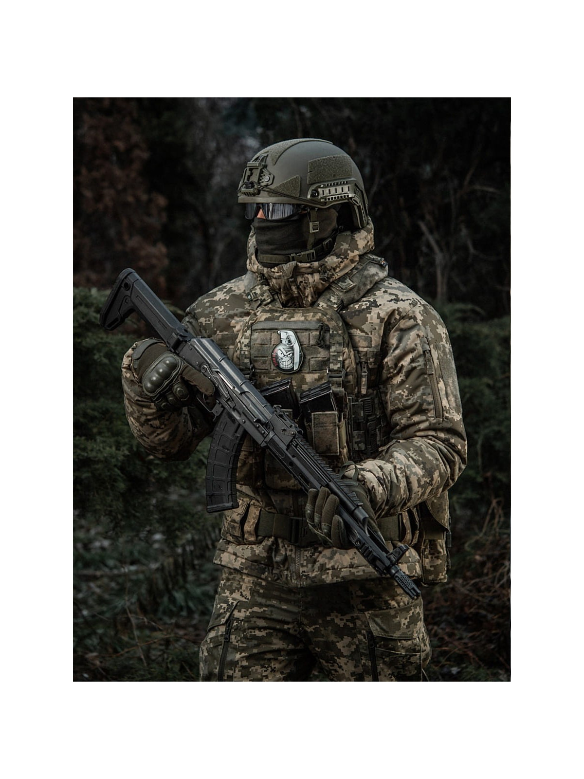 M-TAC Naszywka 3D M67 PVC Nadruk Czarna