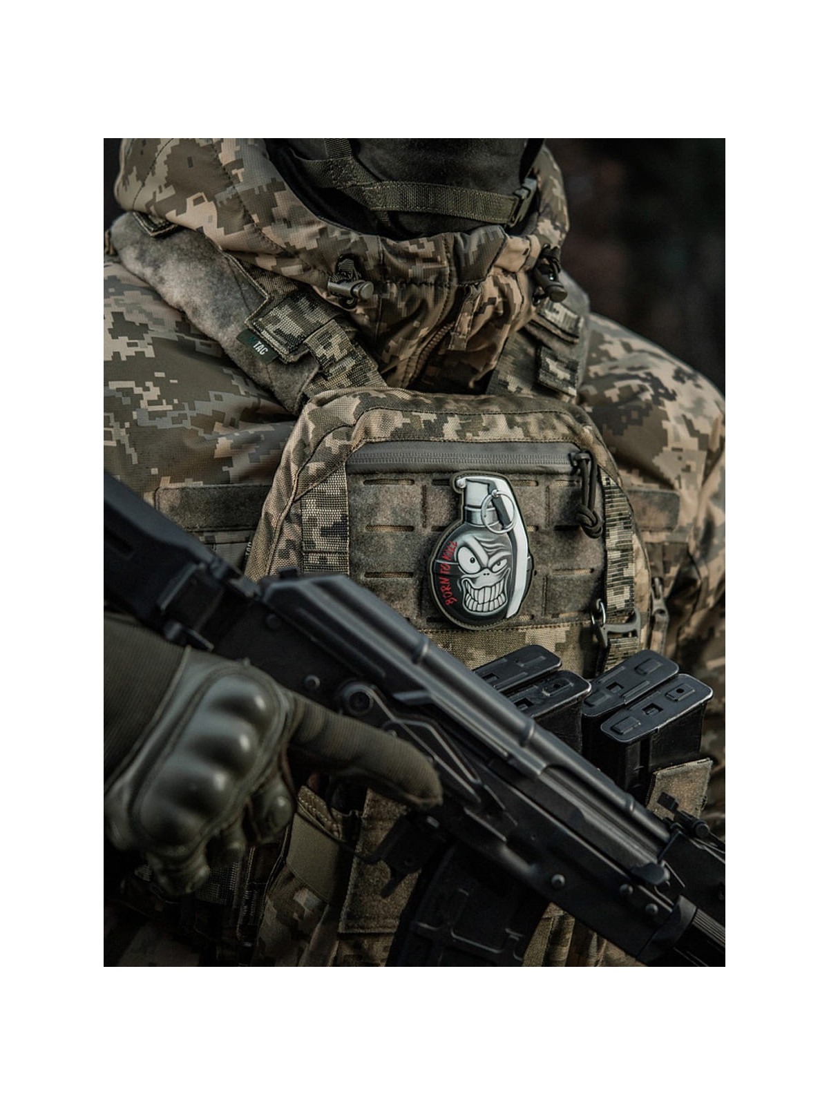 M-TAC Naszywka 3D M67 PVC Nadruk Czarna