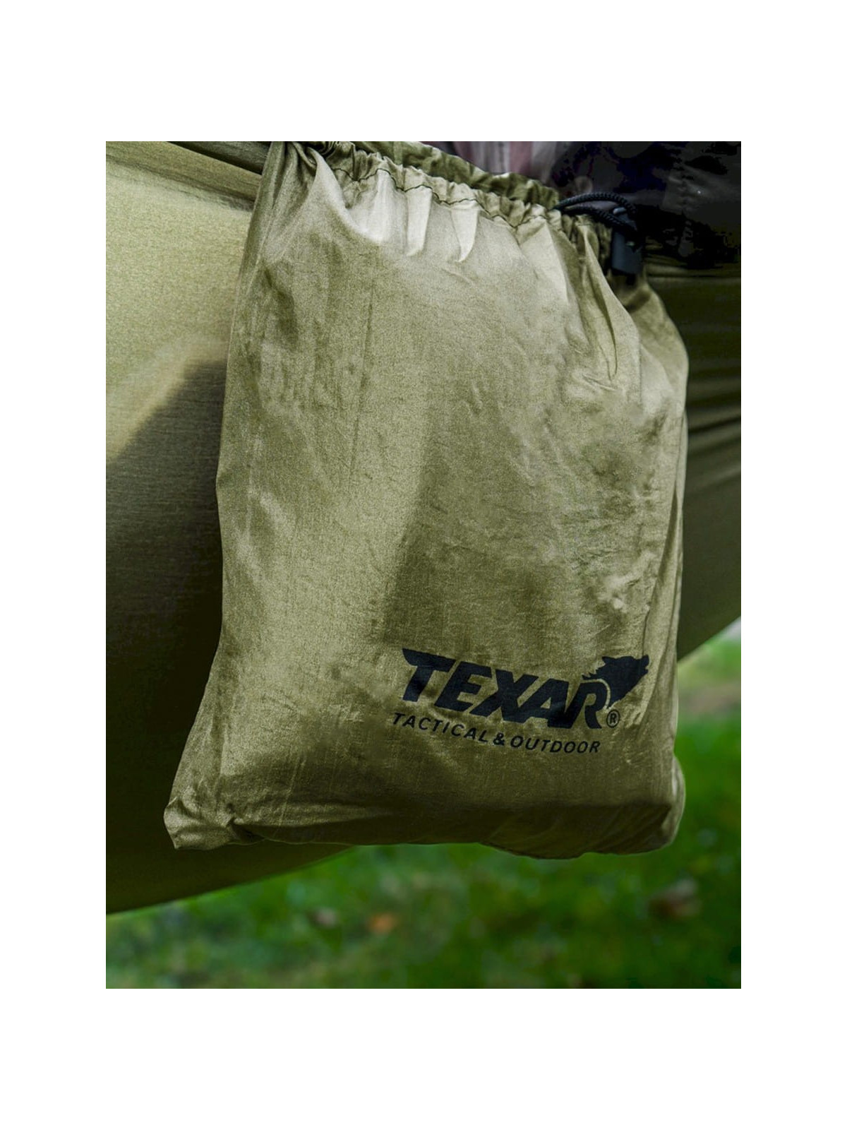 TEXAR Hamak turystyczny obozowy 300x140cm do 200 kg Oliwkowy