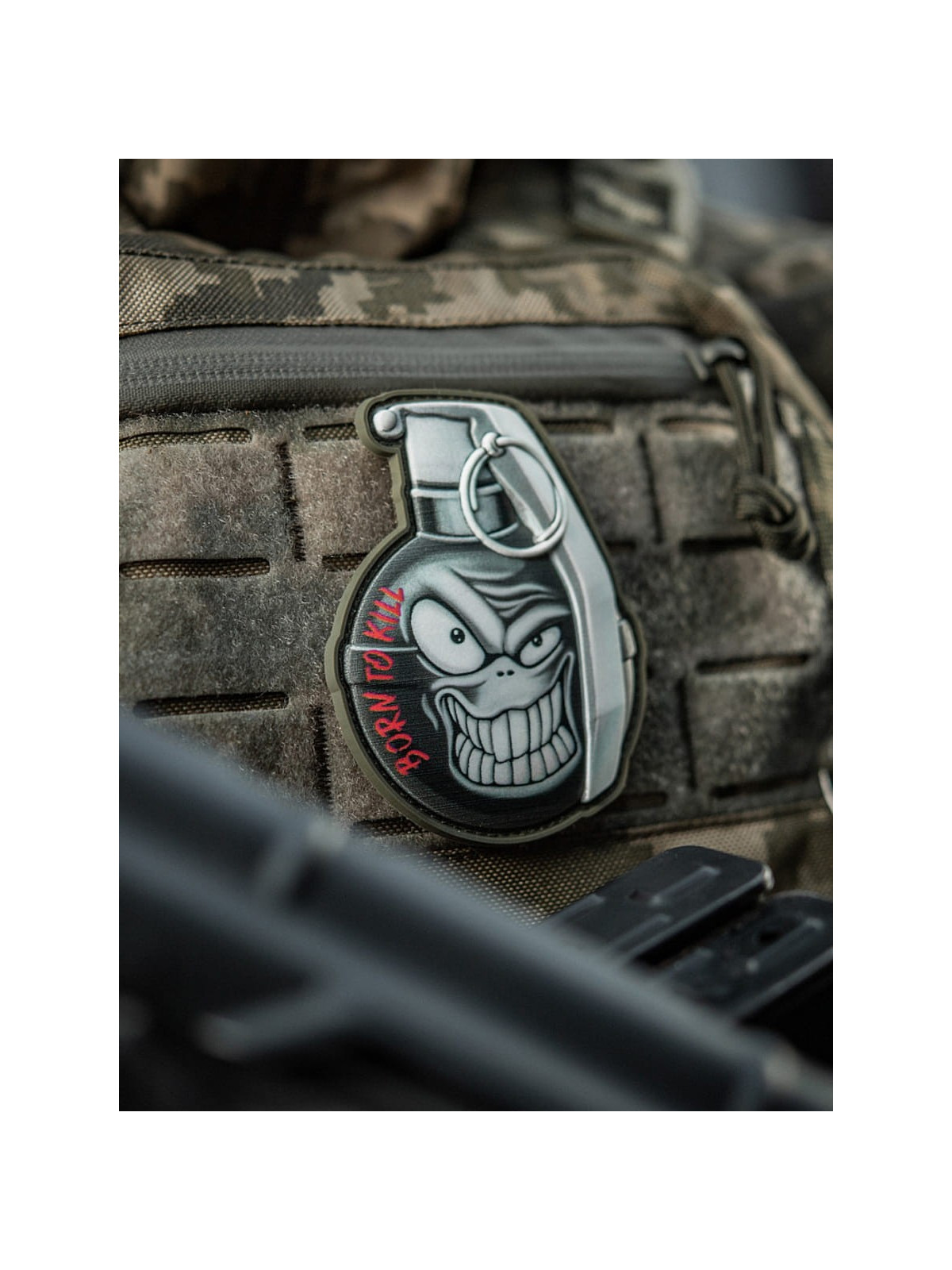 M-TAC Naszywka 3D M67 PVC Nadruk Czarna