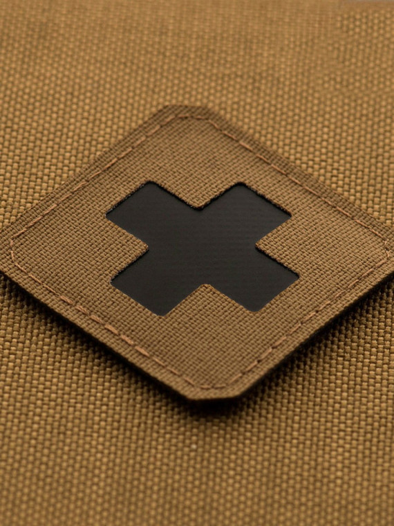 M-TAC Naszywka Medic Cross Laser Cut Coyote-czarny