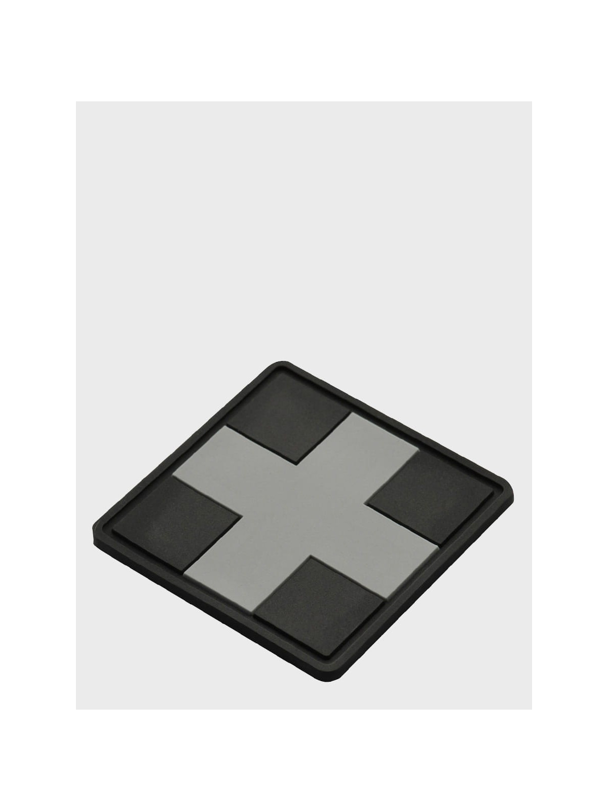 M-TAC Naszywka 3D Medic Cross Square PVC Czarno-szara
