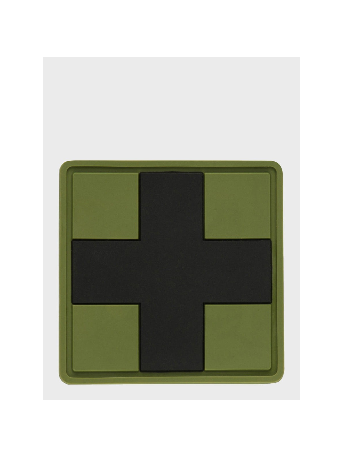 M-TAC Naszywka 3D Medic Cross Square PVC Czarno-oliwkowa