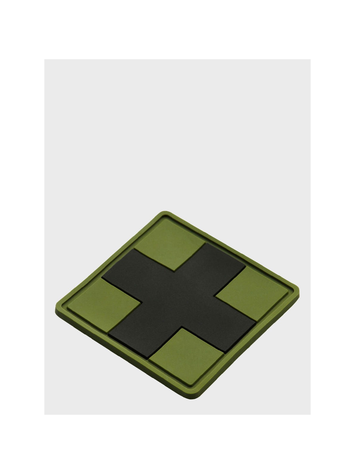 M-TAC Naszywka 3D Medic Cross Square PVC Czarno-oliwkowa