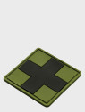 M-TAC Naszywka 3D Medic Cross Square PVC Czarno-oliwkowa