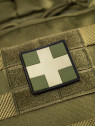 M-TAC Naszywka 3D Medic Cross Square PVC Czarno-oliwkowa