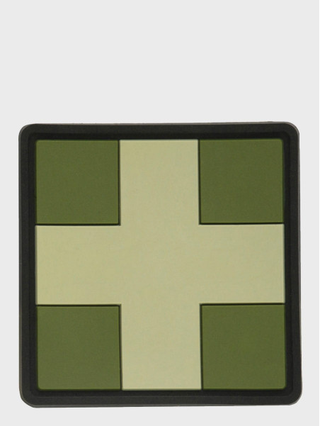 M-TAC Naszywka 3D Medic Cross Square PVC Oliwkowa
