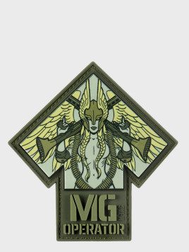 M-TAC Naszywka 3D MG Operator PVC Nadruk 9,2 x 8,6 cm oliwkowa