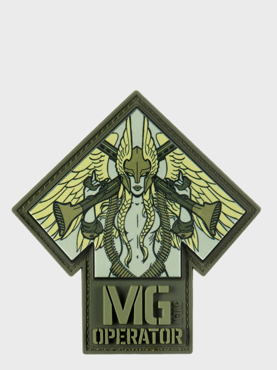 M-TAC Naszywka 3D MG Operator PVC Nadruk 9,2 x 8,6 cm oliwkowa