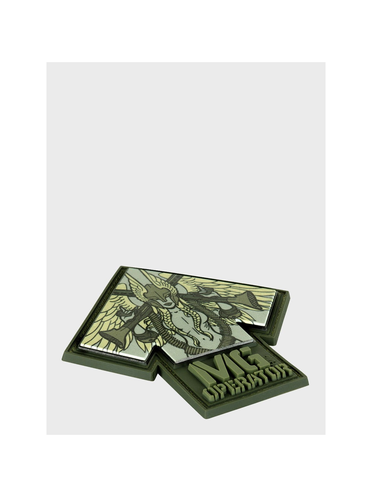 M-TAC Naszywka 3D MG Operator PVC Nadruk 9,2 x 8,6 cm oliwkowa