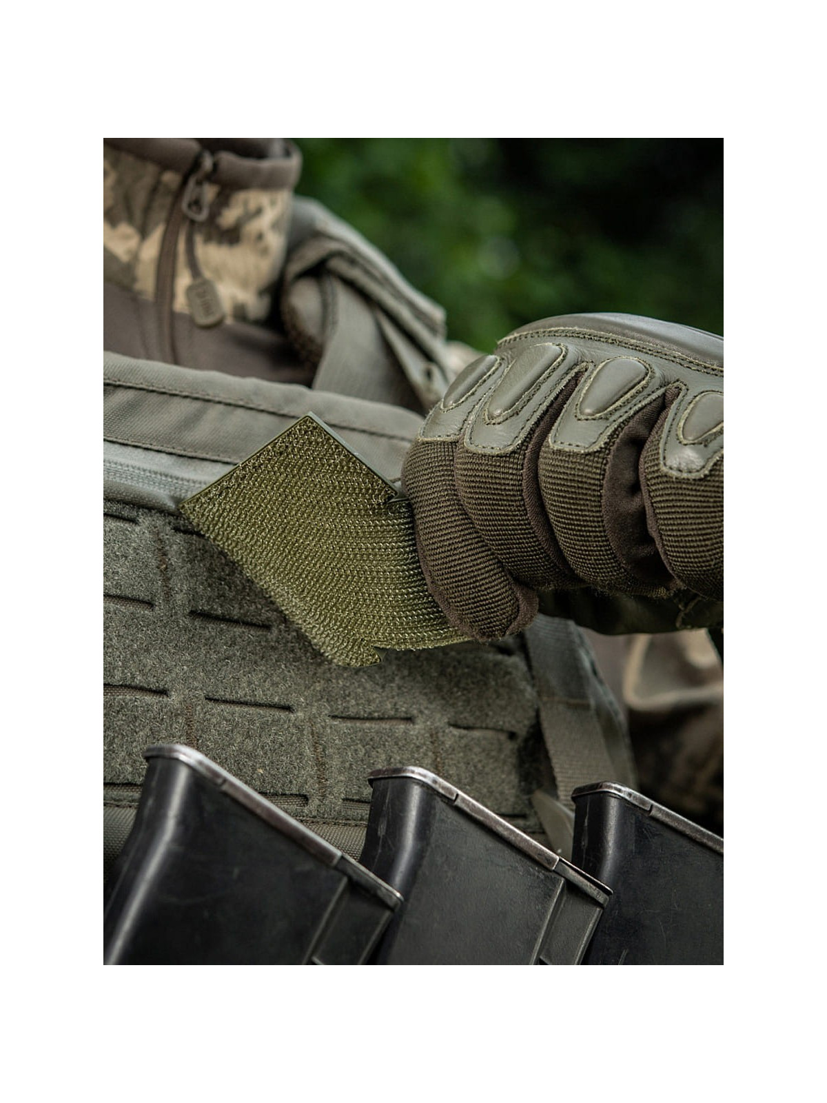 M-TAC Naszywka 3D MG Operator PVC Nadruk 9,2 x 8,6 cm oliwkowa