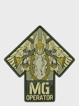 M-TAC Naszywka 3D MG Operator PVC 9,2 x 8,6 cm Oliwkowa