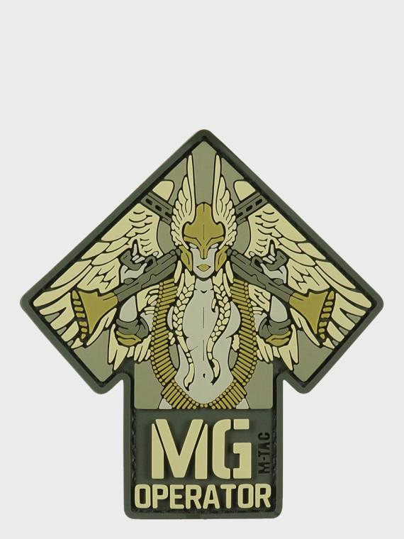 M-TAC Naszywka 3D MG Operator PVC 9,2 x 8,6 cm Oliwkowa