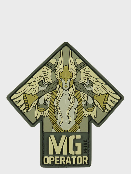 M-TAC Naszywka 3D MG Operator PVC 9,2 x 8,6 cm Oliwkowa