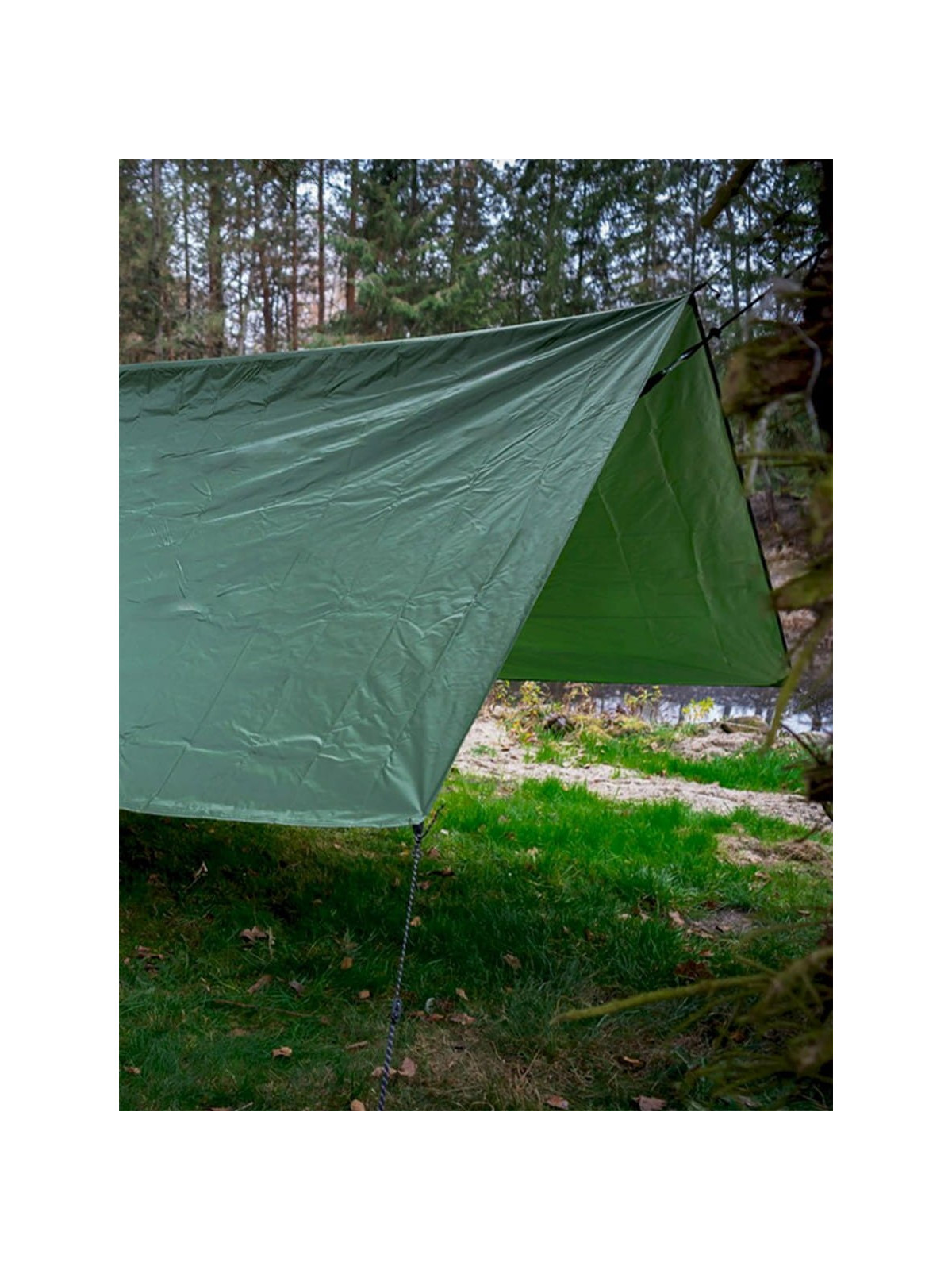 TEXAR TARP WODOODPORNY PŁACHTA PLANDEKA 300x300cm OLIWKOWY