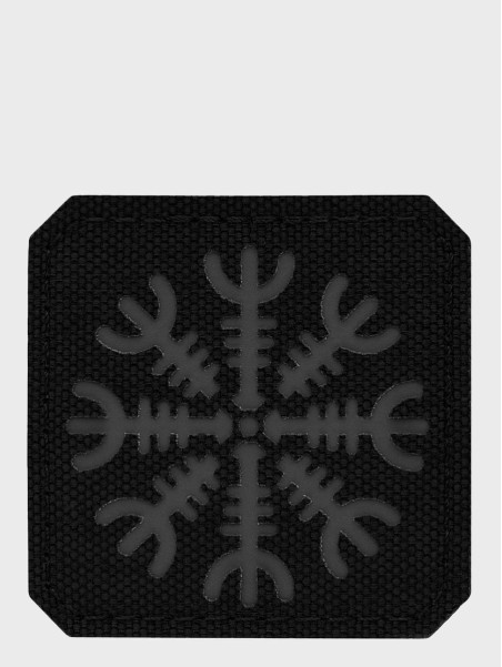 M-TAC Naszywka Hełm Grozy Aegishjalmur Laser Cut 4,5 x 4,5 cm Czarno-szara