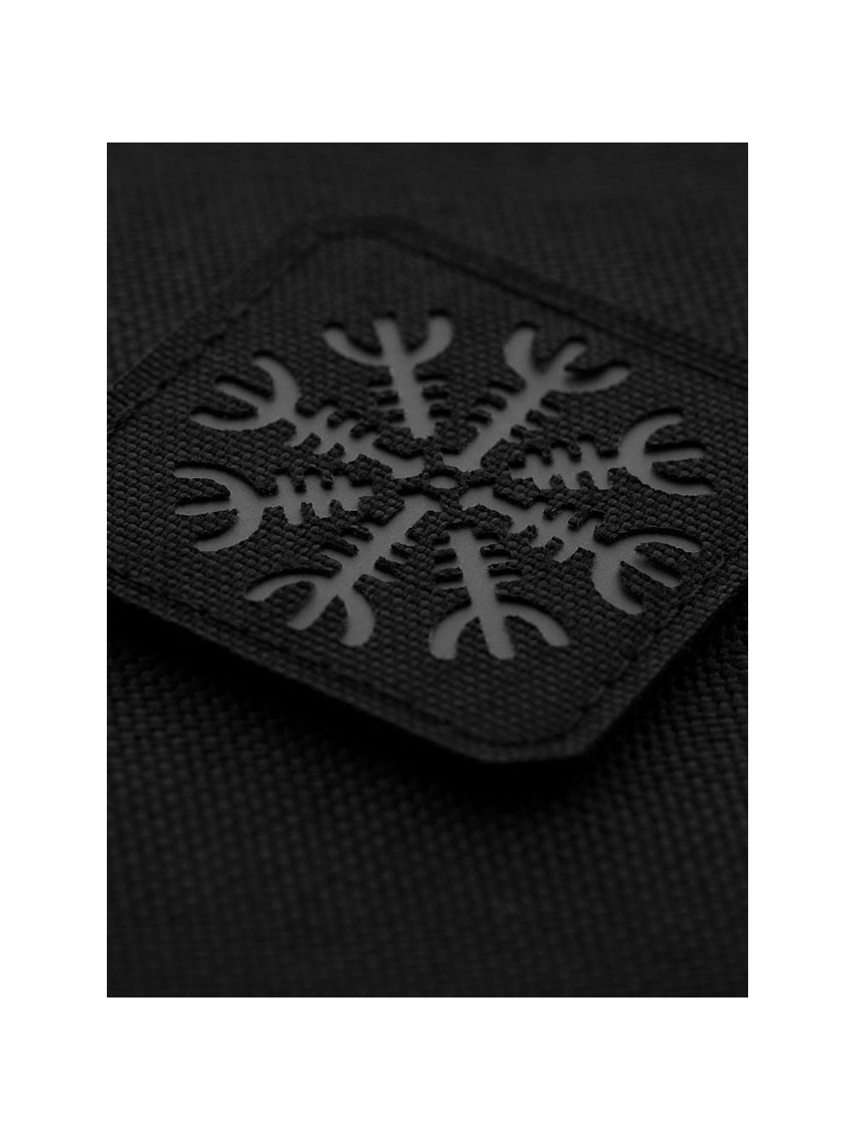 M-TAC Naszywka Hełm Grozy Aegishjalmur Laser Cut 4,5 x 4,5 cm Czarno-szara