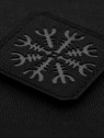 M-TAC Naszywka Hełm Grozy Aegishjalmur Laser Cut 4,5 x 4,5 cm Czarno-szara