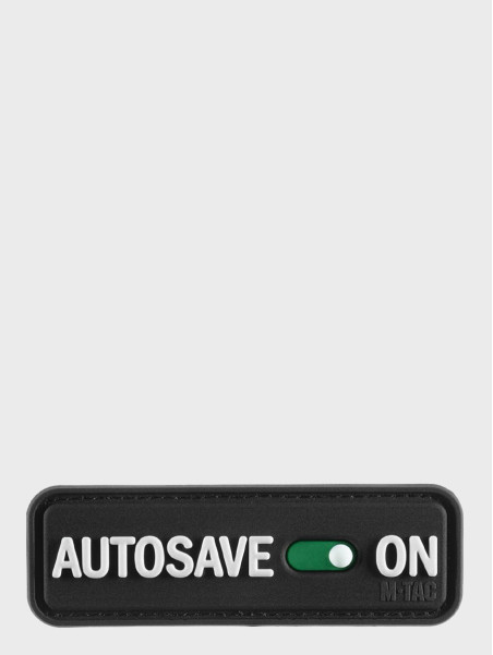 M-TAC Naszywka emblemat Autosave PVC czarna