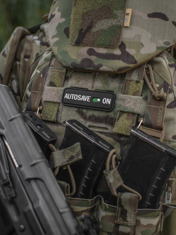 M-TAC Naszywka emblemat Autosave PVC czarna