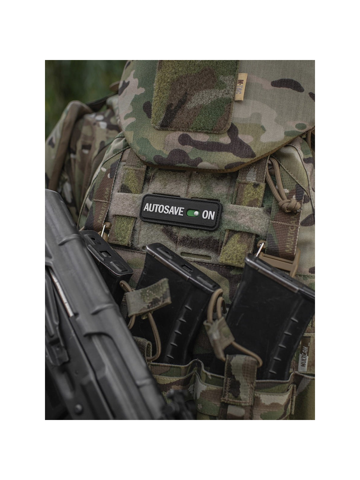 M-TAC Naszywka emblemat Autosave PVC czarna