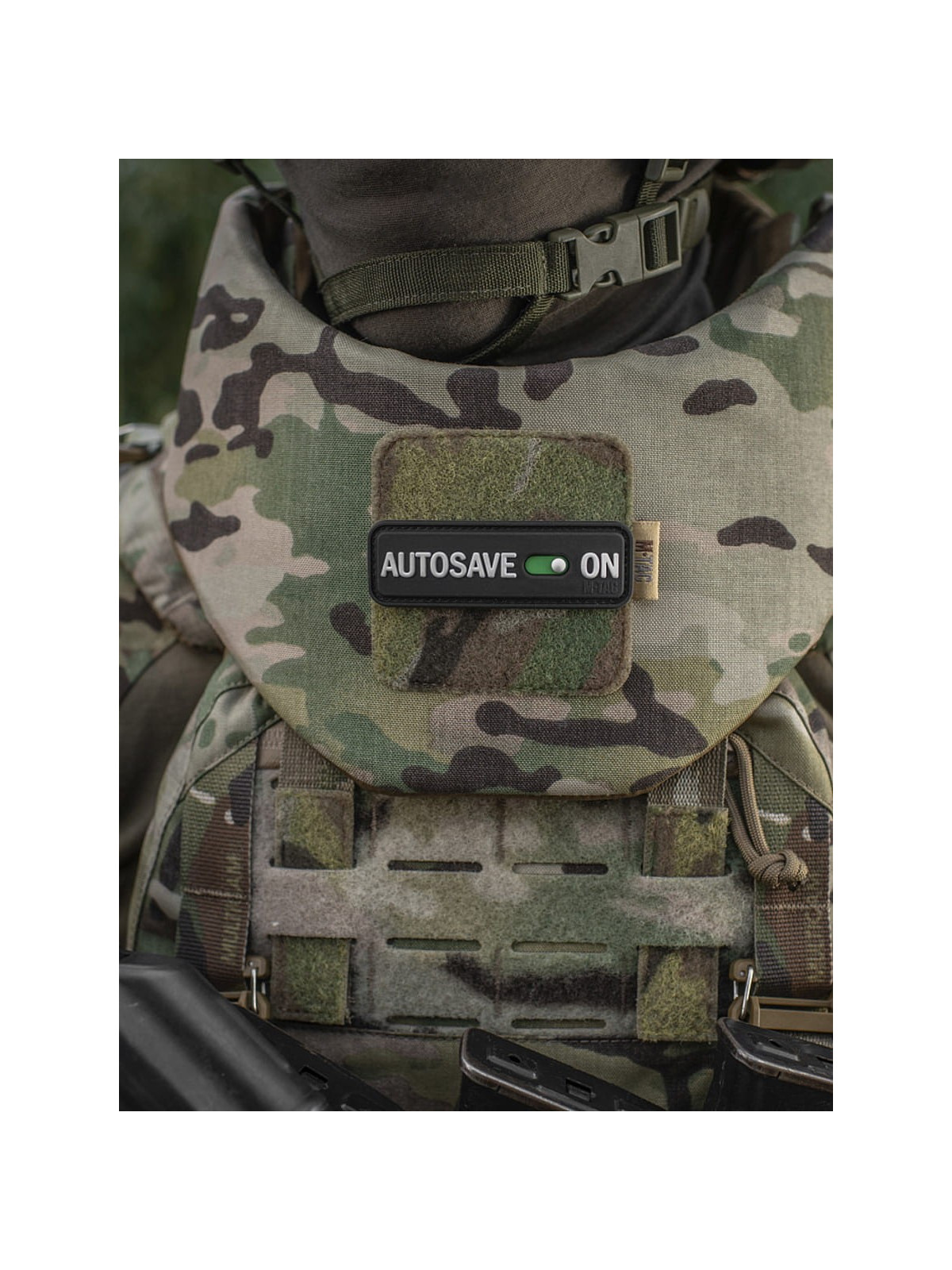 M-TAC Naszywka emblemat Autosave PVC czarna