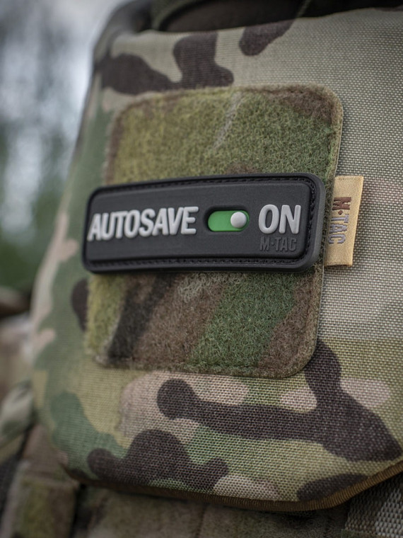 M-TAC Naszywka emblemat Autosave PVC czarna