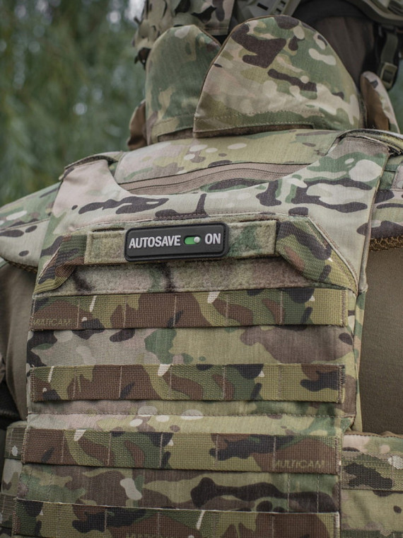M-TAC Naszywka emblemat Autosave PVC czarna