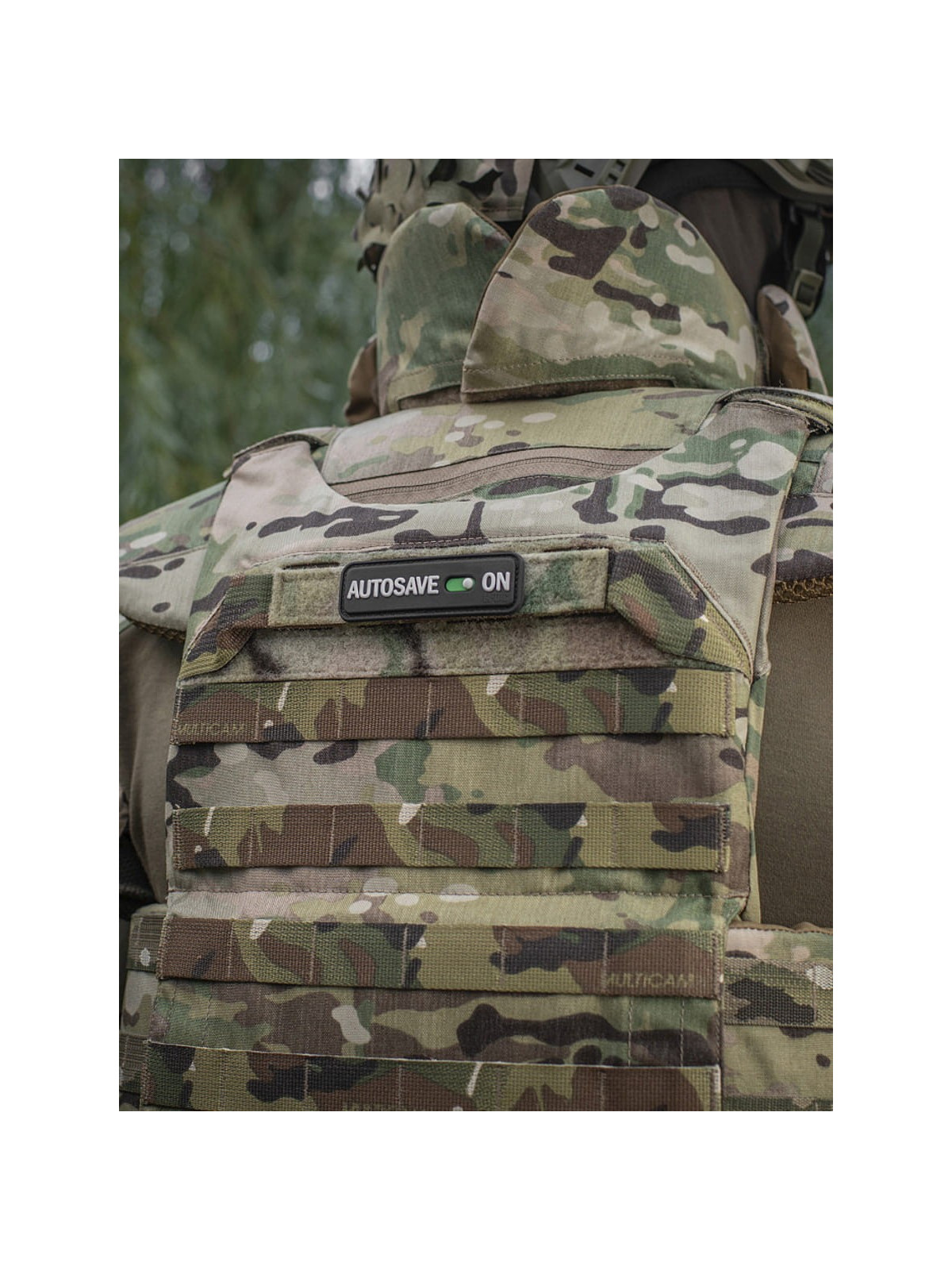M-TAC Naszywka emblemat Autosave PVC czarna