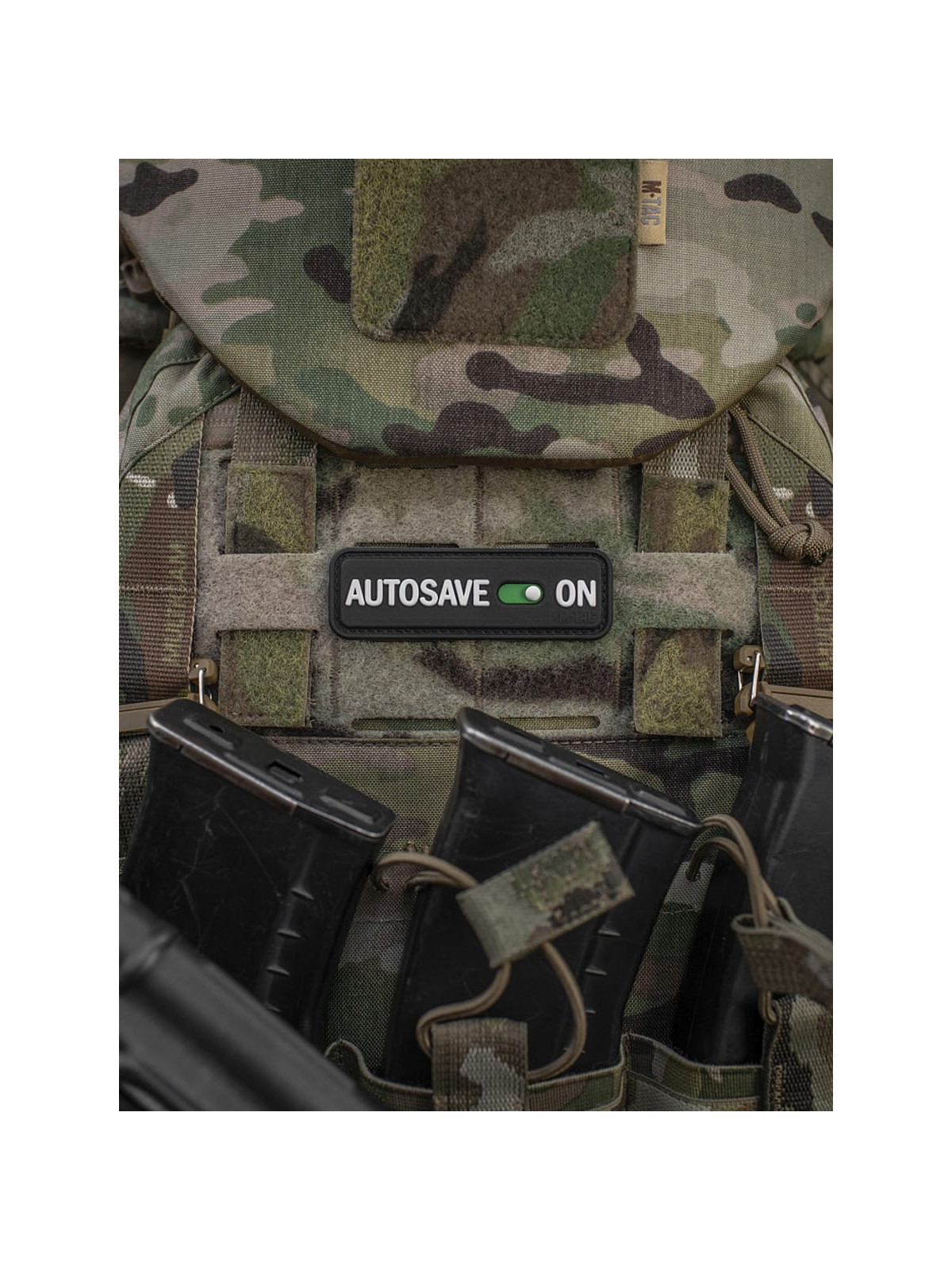 M-TAC Naszywka emblemat Autosave PVC czarna