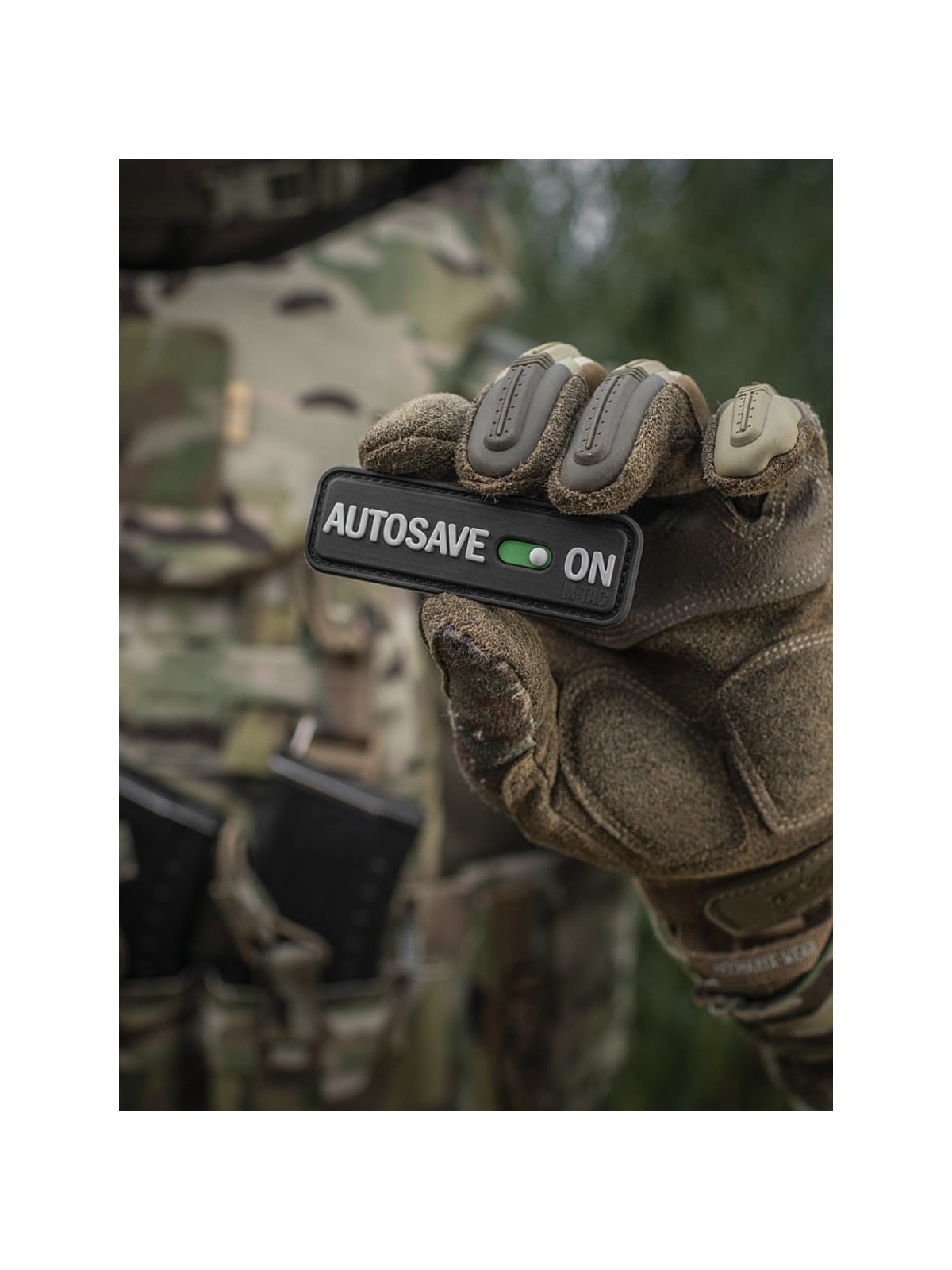M-TAC Naszywka emblemat Autosave PVC czarna