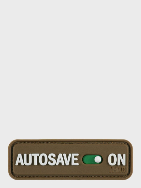 M-TAC Naszywka emblemat Autosave PVC coyote