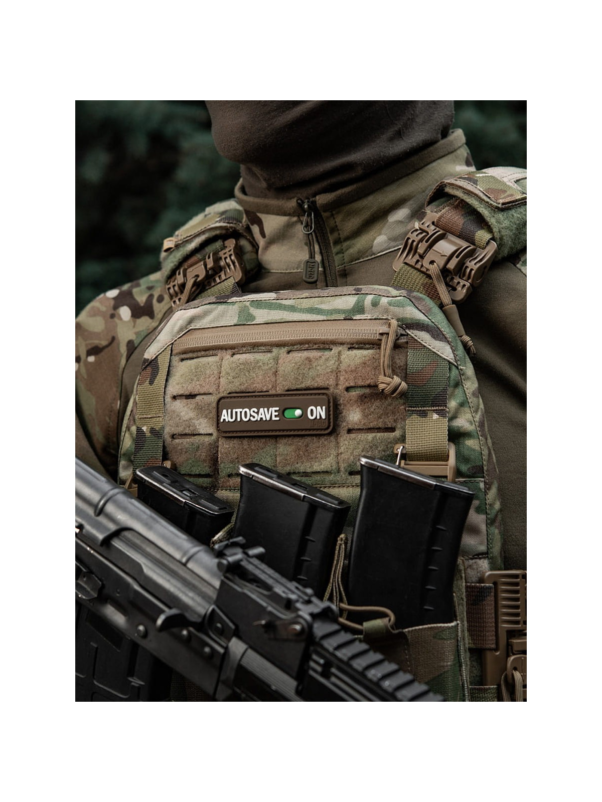 M-TAC Naszywka emblemat Autosave PVC coyote