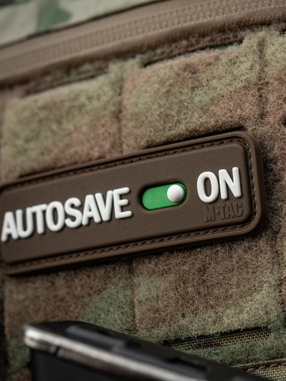 M-TAC Naszywka emblemat Autosave PVC coyote
