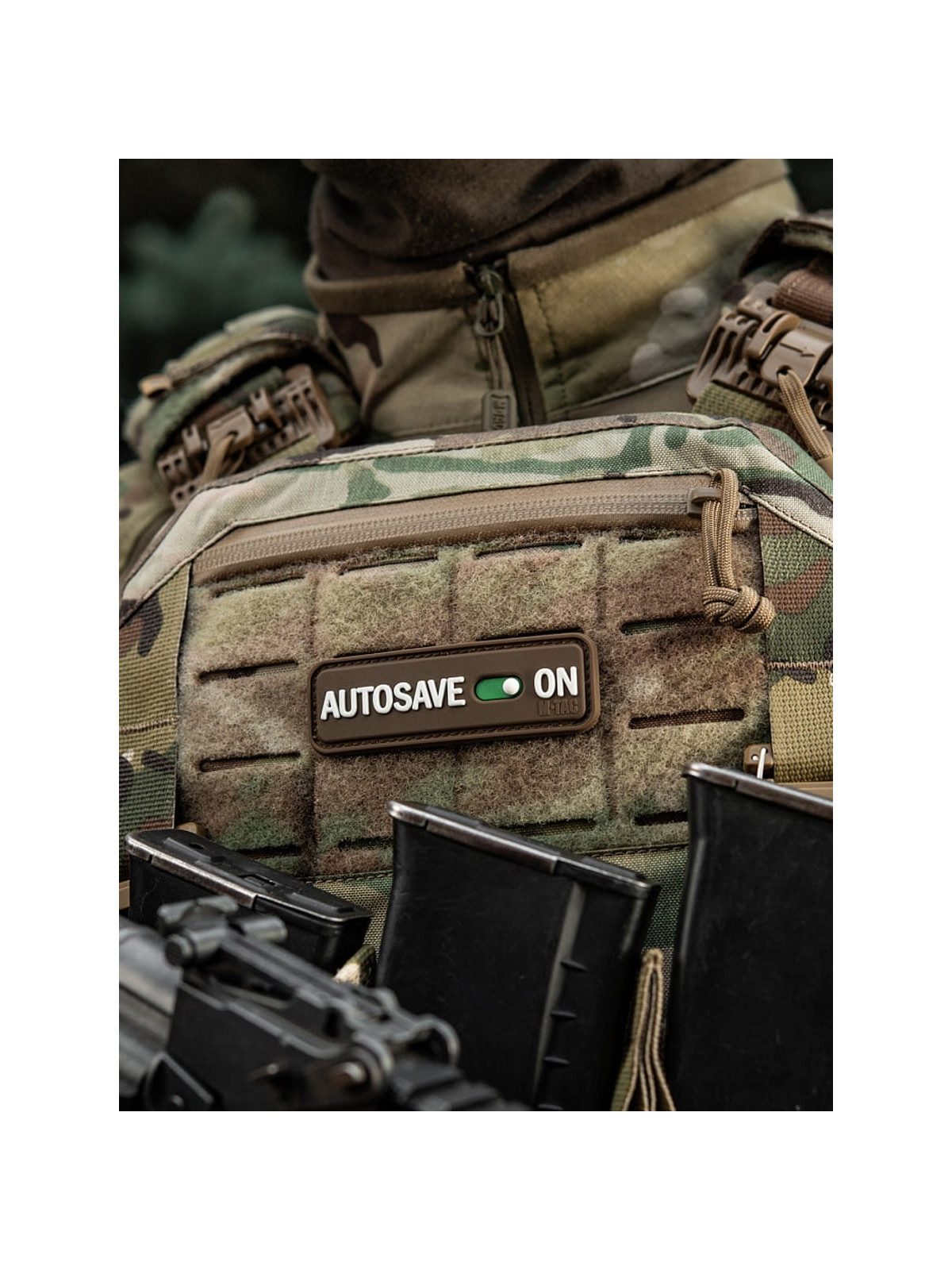 M-TAC Naszywka emblemat Autosave PVC coyote