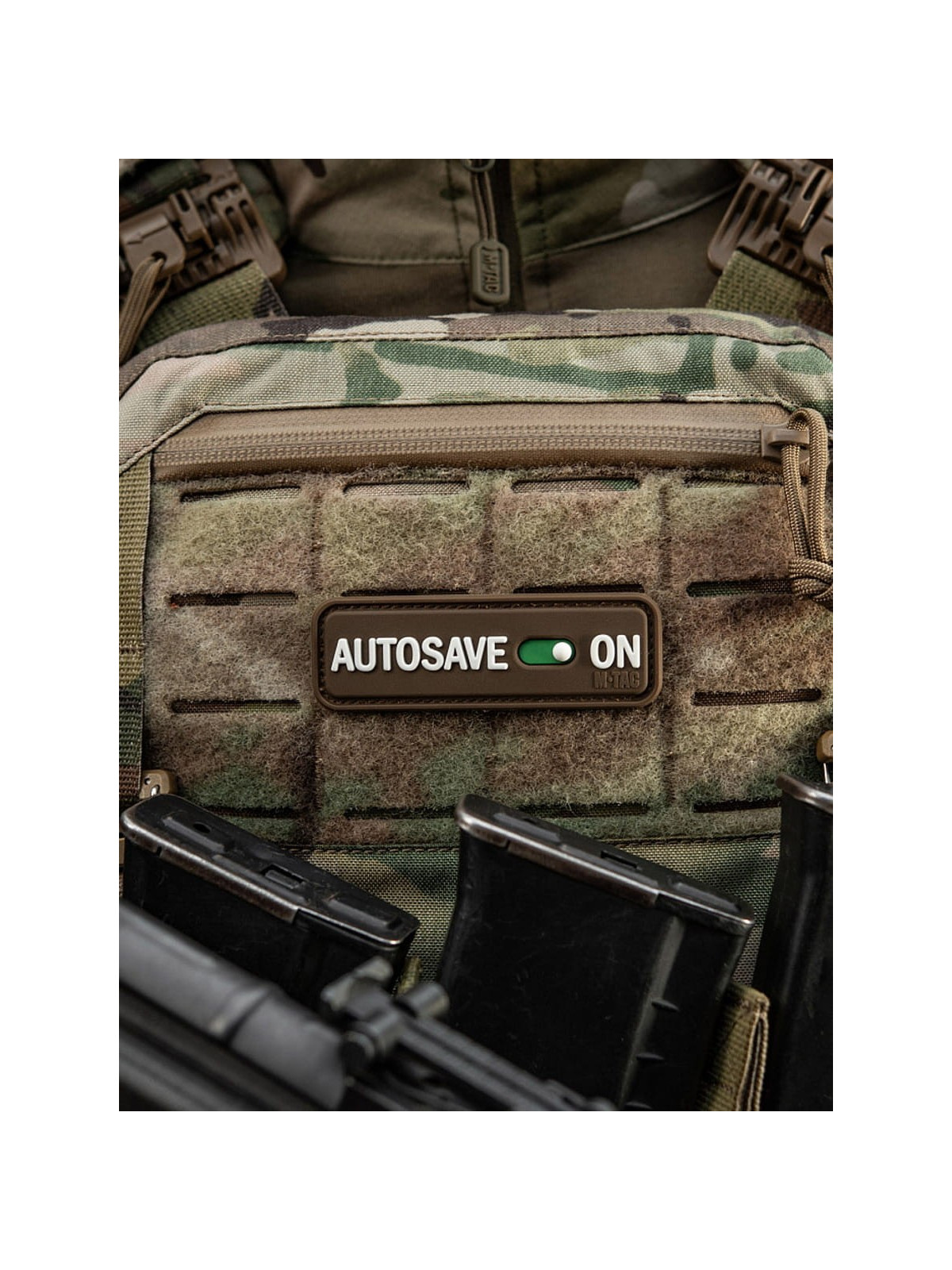 M-TAC Naszywka emblemat Autosave PVC coyote